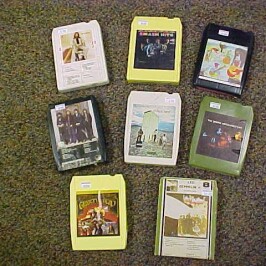 We got in a LARGE collection 8-TRACK tapes today.