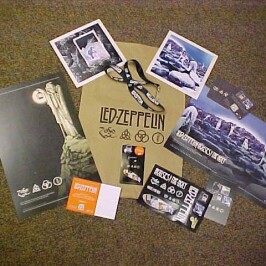 Purchase a vinyl copy of the just reissued LED ZEPPELIN “IV” or “Houses of The Holy” (regular edition, 2-LP deluxe, or super-deluxe box set) and you`ll get all of this super-cool Zeppelin promotional SWAG!!