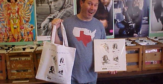 Congratulations to MATT CUTRONA, the winner in our drawing for the LED ZEPPELIN “Complete BBC Sessions” prize package! Matt took home the new 5-LP box set, lithographs, pins and tote bag!