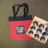 Make a MUCH needed statement this holiday season (and year round) with this fine canvas record album tote bag!!