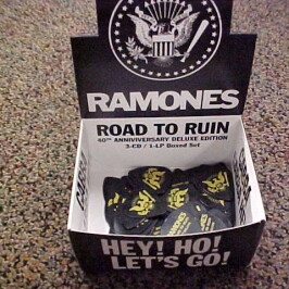 RAMONES guitar pick…FREE with any purchase. “Road to Ruin” 3-cd – 1-LP 40th Anniv. Deluxe Edition is available NOW!